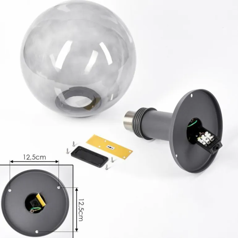 Borne lumineuse Bostarenga Anthracite, 1 lumière