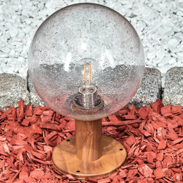 Borne lumineuse Bubodefo Brun, Couleur bois, 1 lumière