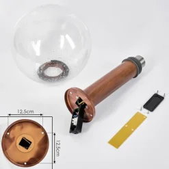Borne lumineuse Bubodefo Brun, Couleur bois, 1 lumière