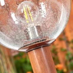 Borne lumineuse Bubodefo Brun, Couleur bois, 1 lumière