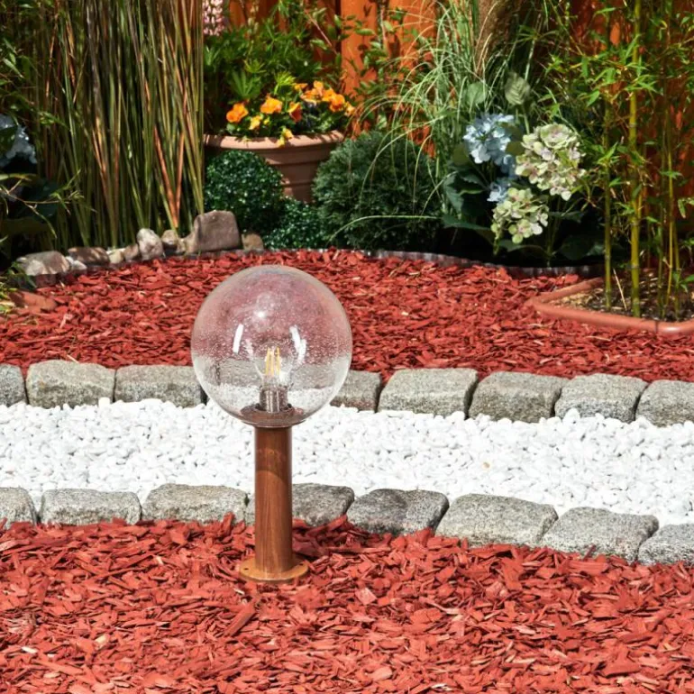 Borne lumineuse Bubodefo Brun, Couleur bois, 1 lumière