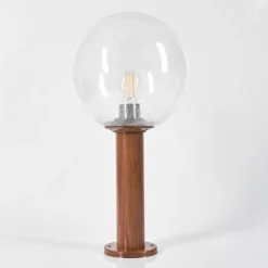 Borne lumineuse Bubodefo Brun, Couleur bois, 1 lumière