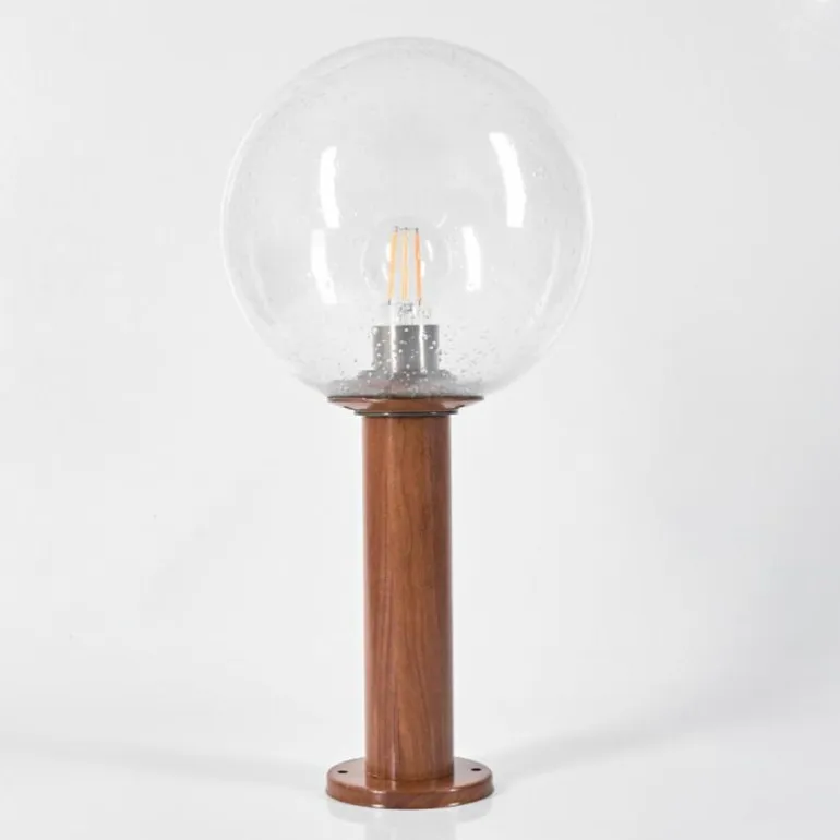 Borne lumineuse Bubodefo Brun, Couleur bois, 1 lumière