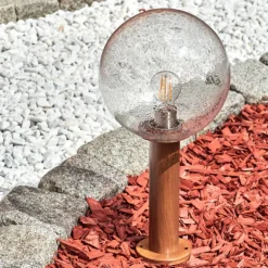 Borne lumineuse Bubodefo Brun, Couleur bois, 1 lumière