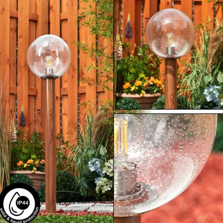 Borne lumineuse Bubodefo Brun, Couleur bois, 1 lumière