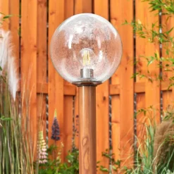 Borne lumineuse Bubodefo Brun, Couleur bois, 1 lumière