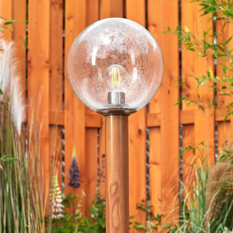 Borne lumineuse Bubodefo Brun, Couleur bois, 1 lumière