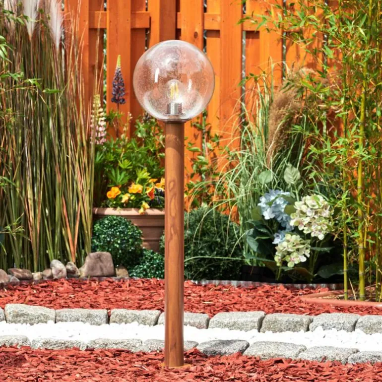 Borne lumineuse Bubodefo Brun, Couleur bois, 1 lumière