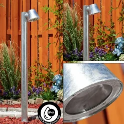 Borne lumineuse Cook Acier inoxydable, Zingué, 1 lumière