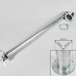 Borne lumineuse Cook Acier inoxydable, Zingué, 1 lumière