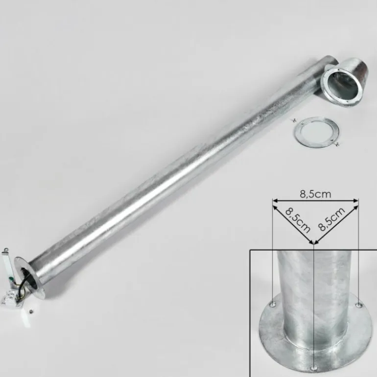 Borne lumineuse Cook Acier inoxydable, Zingué, 1 lumière