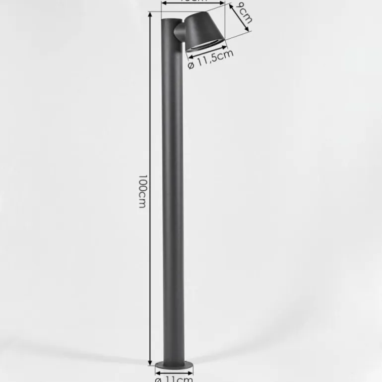 Borne lumineuse Cook Noir, 1 lumière