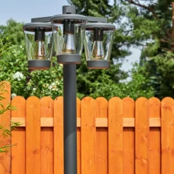 Borne lumineuse Eloida Anthracite, 3 lumières