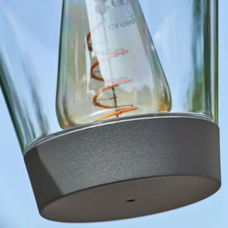 Borne lumineuse Eloida Anthracite, 3 lumières