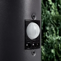 Borne lumineuse Gaborone Anthracite, 1 lumière, Détecteur de mouvement