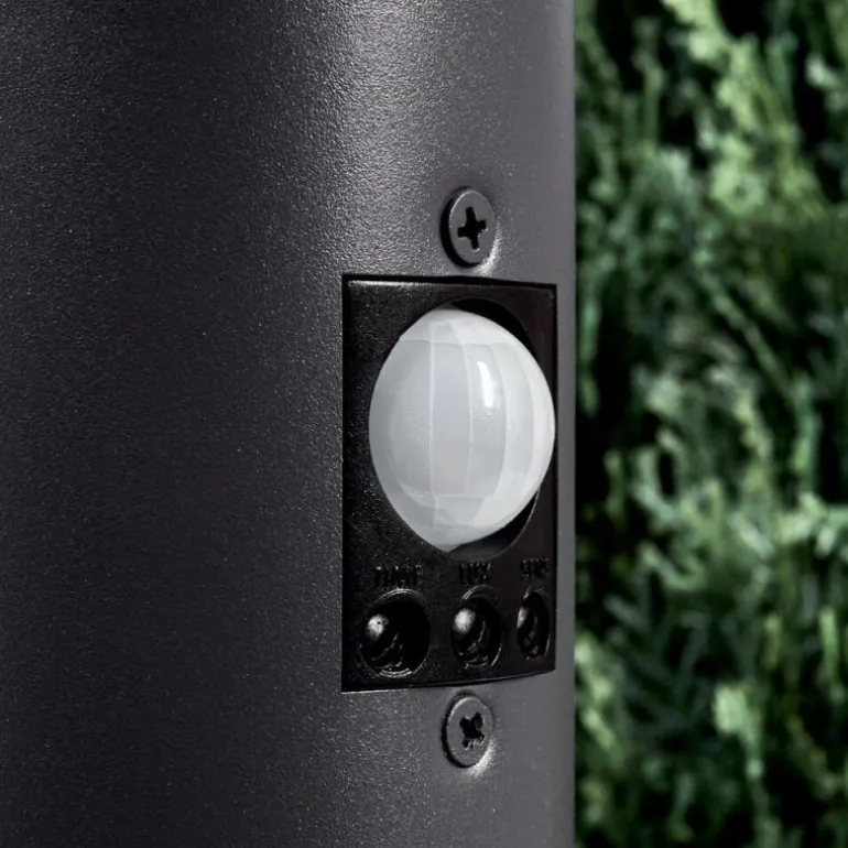 Borne lumineuse Gaborone Anthracite, 1 lumière, Détecteur de mouvement