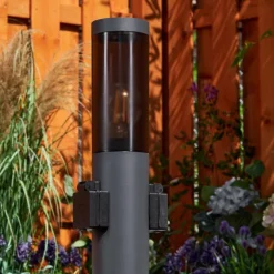 Borne lumineuse Gaborone Anthracite, 1 lumière