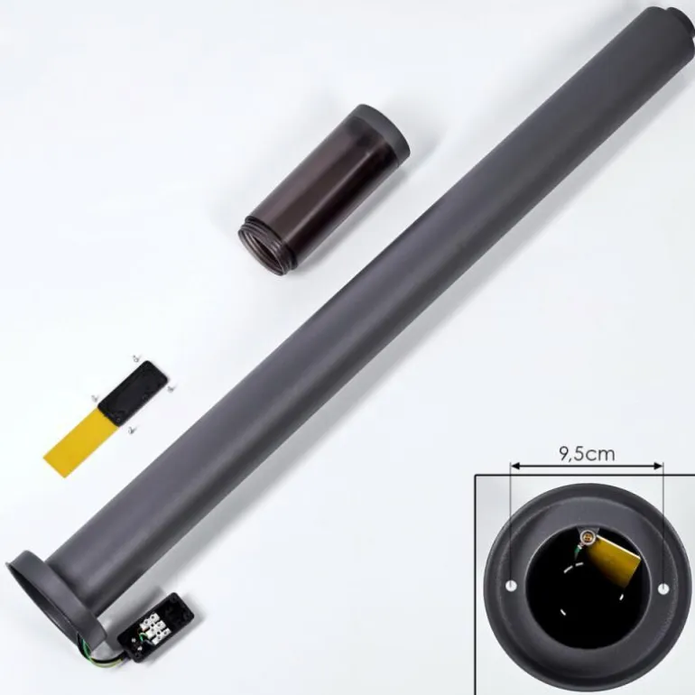 Borne lumineuse Gaborone Anthracite, 1 lumière