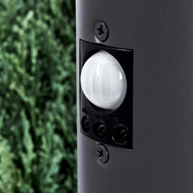 Borne lumineuse Gaborone Anthracite, 1 lumière, Détecteur de mouvement