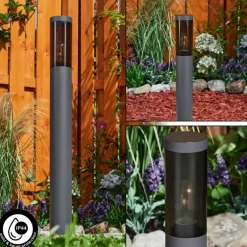 Borne lumineuse Gaborone Anthracite, 1 lumière