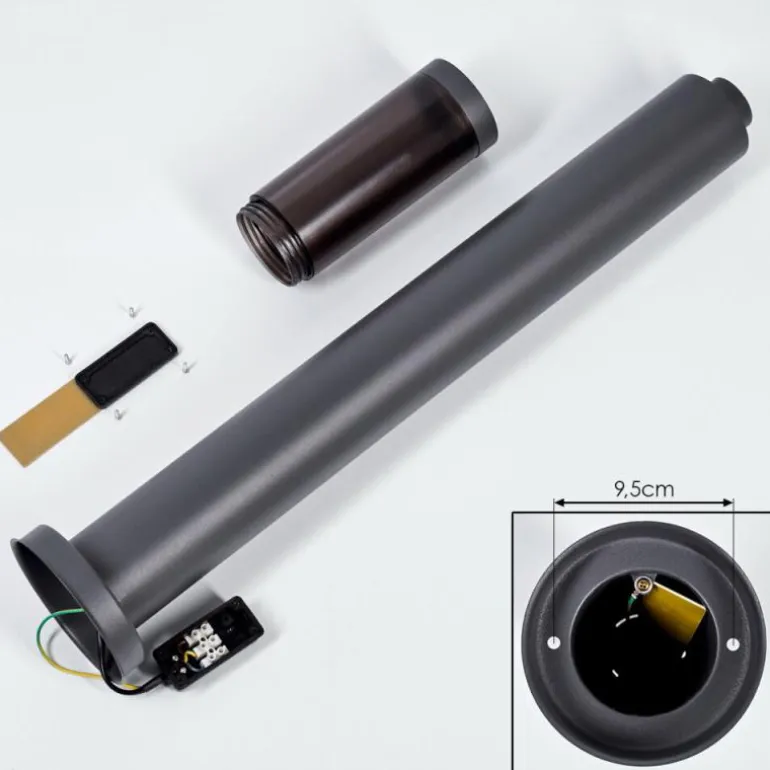 Borne lumineuse Gaborone Anthracite, 1 lumière