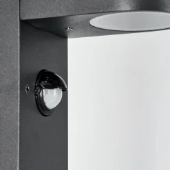 Borne lumineuse Kingstown Anthracite, 1 lumière, Détecteur de mouvement