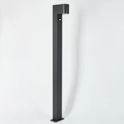 Borne lumineuse Kingstown Anthracite, 1 lumière, Détecteur de mouvement