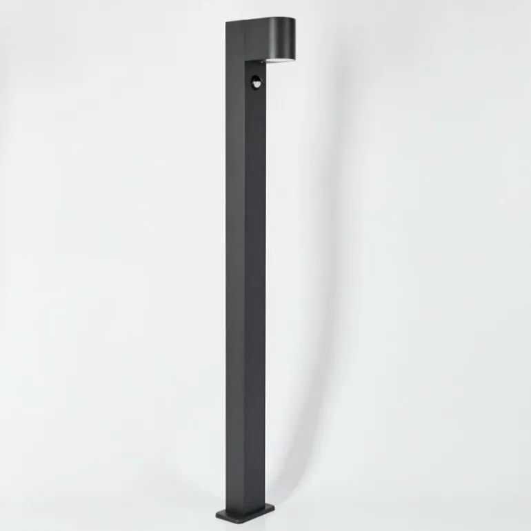 Borne lumineuse Kingstown Anthracite, 1 lumière, Détecteur de mouvement