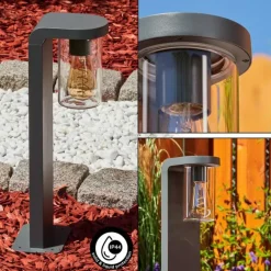 Borne lumineuse Radnor Anthracite, 1 lumière