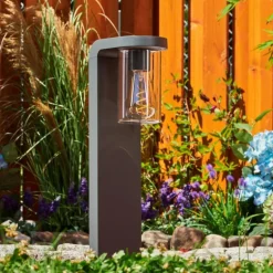 Borne lumineuse Radnor Anthracite, 1 lumière