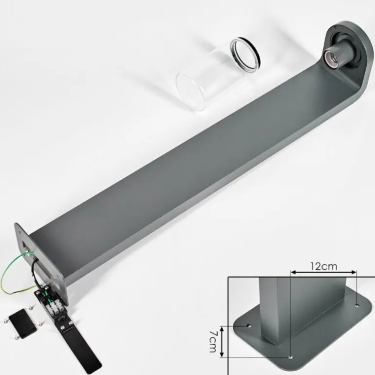 Borne lumineuse Radnor Anthracite, 1 lumière