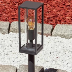 Borne lumineuse Radnor Anthracite, 1 lumière