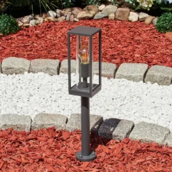 Borne lumineuse Radnor Anthracite, 1 lumière