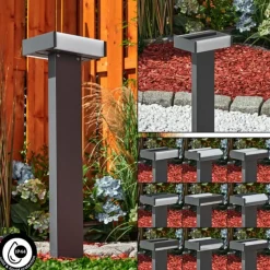 Borne lumineuse Ramalheira LED Anthracite, 1 lumière