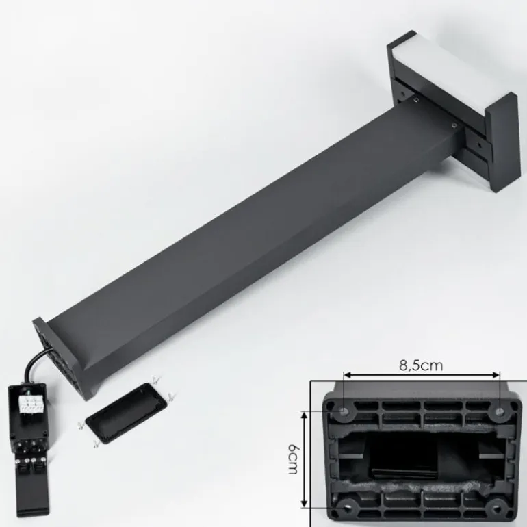 Borne lumineuse Ramalheira LED Anthracite, 1 lumière