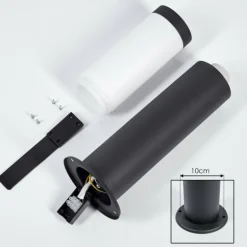 Borne lumineuse Ruti Noir, 1 lumière