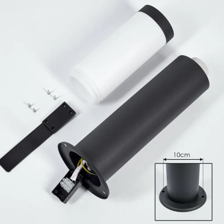 Borne lumineuse Ruti Noir, 1 lumière