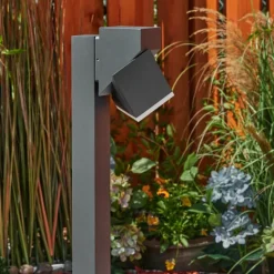 Borne lumineuse Toogong LED Anthracite, 1 lumière