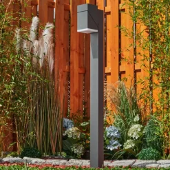 Borne lumineuse Toogong LED Anthracite, 1 lumière