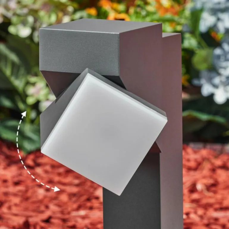 Borne lumineuse Toogong LED Anthracite, 1 lumière