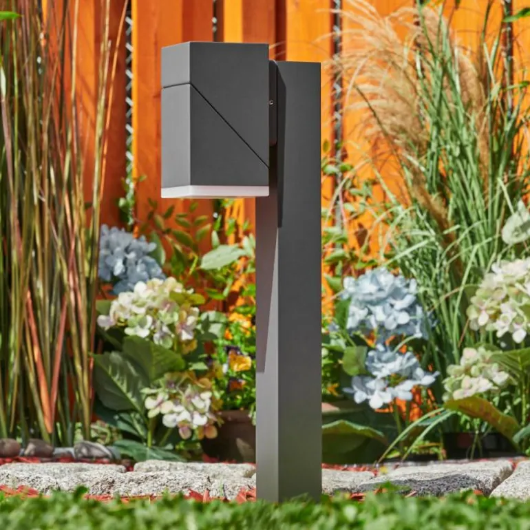 Borne lumineuse Toogong LED Anthracite, 1 lumière