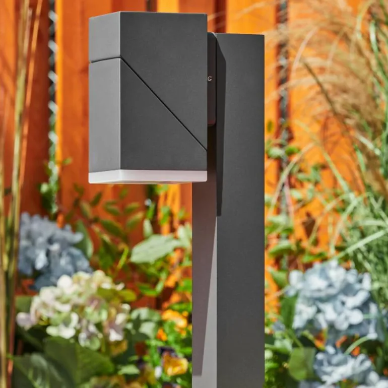 Borne lumineuse Toogong LED Anthracite, 1 lumière