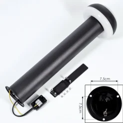 Borne lumineuse Vinara LED Noir, 1 lumière
