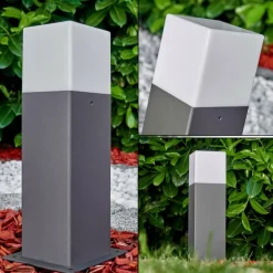 Borne lumineuse Algier LED Anthracite, 1 lumière
