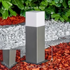 Borne lumineuse Algier LED Anthracite, 1 lumière