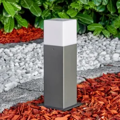 Borne lumineuse Algier LED Anthracite, 1 lumière