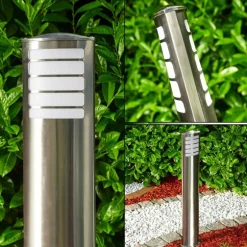 Borne lumineuse Alslev Acier inoxydable, 1 lumière