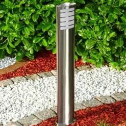 Borne lumineuse Alslev Acier inoxydable, 1 lumière