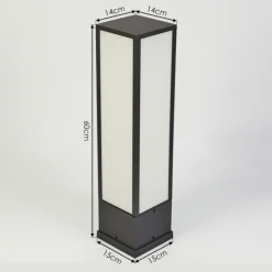 Borne lumineuse Apidou LED Anthracite, 1 lumière