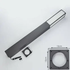 Borne lumineuse Apidou LED Anthracite, 1 lumière